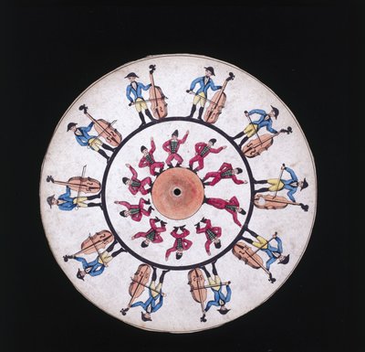 Phenakistiskop-Scheibe, ca. 1830 von Unbekannt