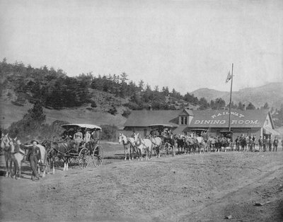 Pikes Peak Col. Mautstraße, ca. 1897 von Unbekannt