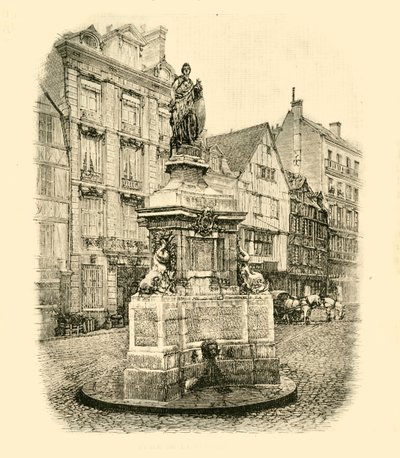 Place De La Pucelle, Rouen, 1890 von Unbekannt
