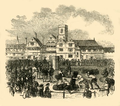 Hinrichtungsstätte in Old Smithfield, ca. 1872 von Unbekannt