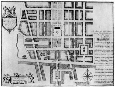 Plan des Anwesens von Lord Harley, London, 1907 von Unbekannt