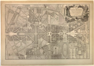 Plan von Versailles von Unbekannt