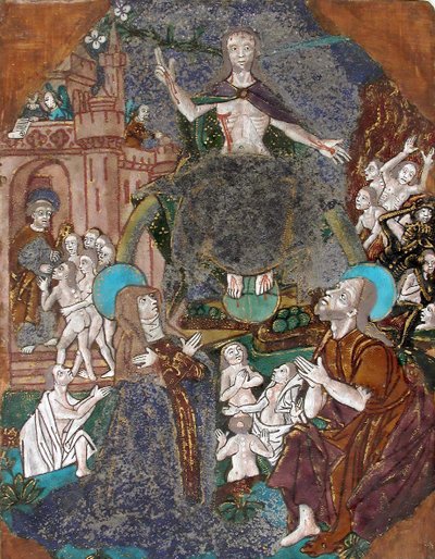 Plakette mit dem Jüngsten Gericht, französisch, ca. 1500 von Unbekannt