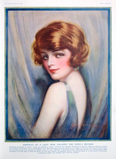 Ponds Cream Werbung, 1928 von Unbekannt