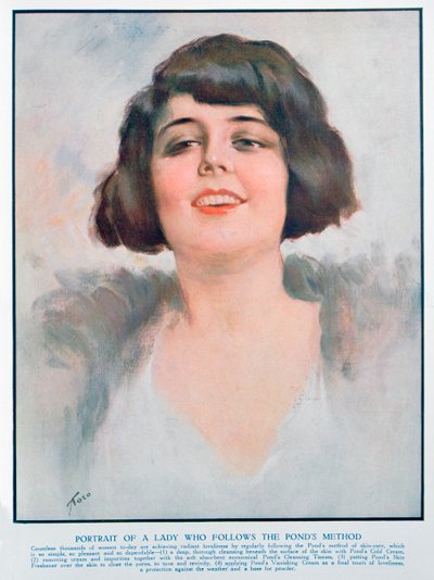 Ponds Cream Werbung, 1928 von Unbekannt