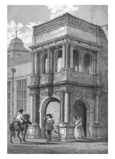 Vorhalle in Audley End, Essex, ca. 1840 von Unbekannt