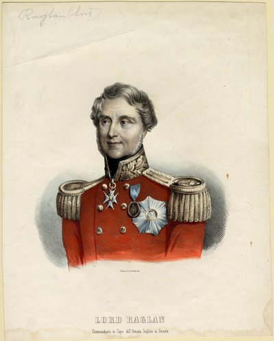 Porträt von Baron Raglan, 1854 von Unbekannt