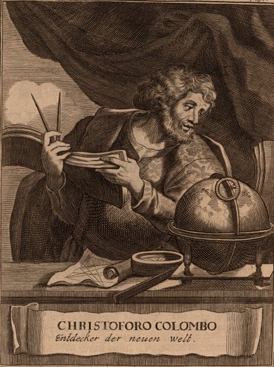 Porträt von Christoph Kolumbus, 1681 von Unbekannt