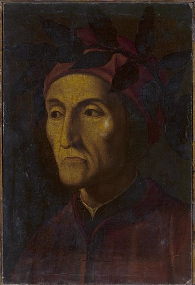 Porträt von Dante Alighieri 1265-1321, 16. Jahrhundert von Unbekannt