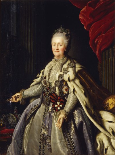 Porträt der Kaiserin Katharina II 1729-1796 von Unbekannt