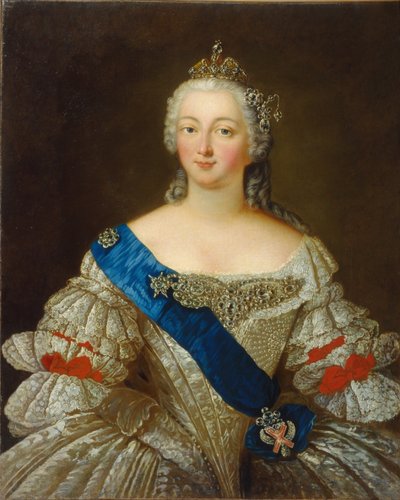 Porträt der Kaiserin Elisabeth Petrowna 1709-1762, 1740er Jahre von Unbekannt