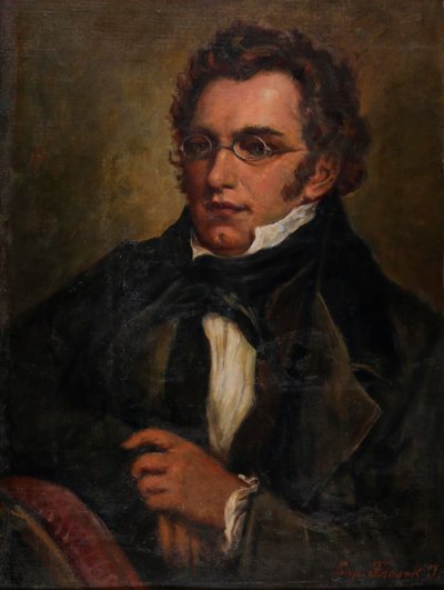 Porträt von Franz Schubert 1797-1828, ca. 1850 von Unbekannt