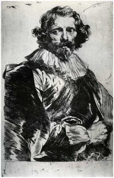 Porträt von Lucas Vorsterman, 1627-1632 von Unbekannt
