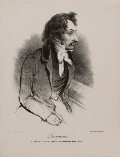 Porträt von Pierre-François Lacenaire, 1835 von Unbekannt