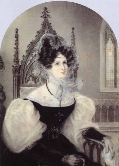 Porträt von Prinzessin Sinaida Alexandrowna Wolkonskaja von Unbekannt