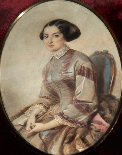 Porträt der Schriftstellerin Avdotya Panayeva, 1819-1893 von Unbekannt