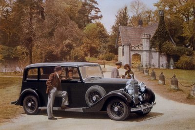 Poster zur Werbung für Rolls-Royce-Autos, 1939 von Unbekannt