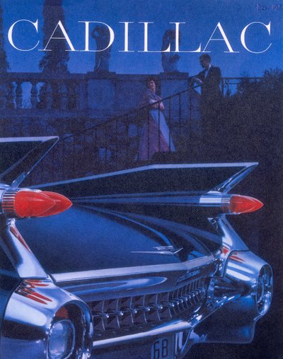 Werbeplakat für einen Cadillac, 1959 von Unbekannt