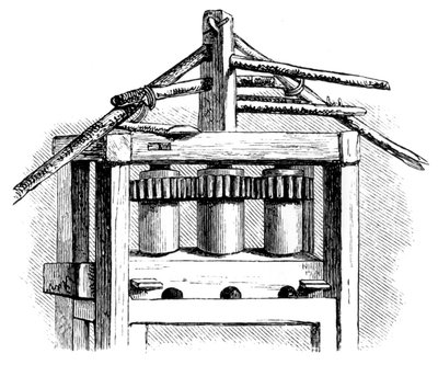 Primitivzuckermühle, Santo Domingo, 1873 von Unbekannt