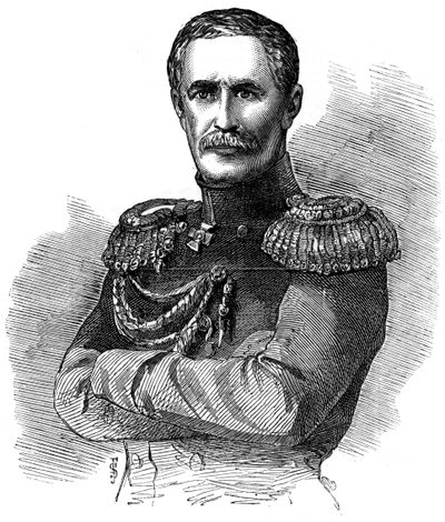 Prinz Aleksandr Sergejewitsch Menschikow, russischer Militärkommandant, 1853 von Unbekannt