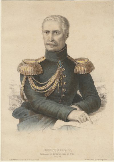 Prinz Alexander Sergejewitsch Menschikow 1787-1869, 1855 von Unbekannt