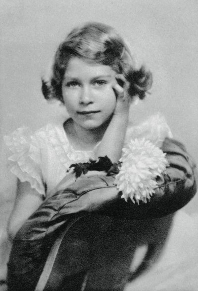 Prinzessin Elizabeth im Alter von neun Jahren von Unbekannt