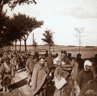 Gefangene, Champagne, Nordfrankreich, ca. 1914-1918 von Unbekannt