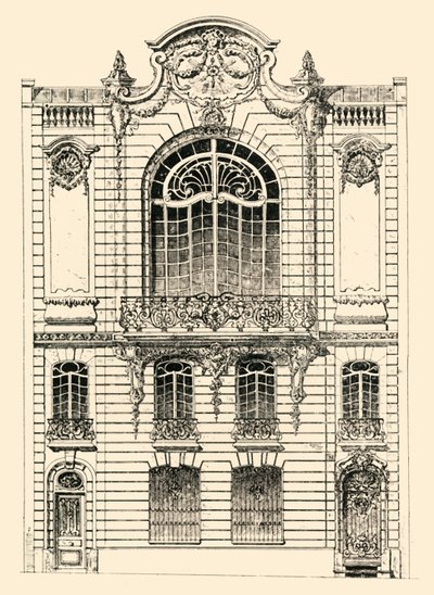 Privathaus in Paris, 1903 von Unbekannt