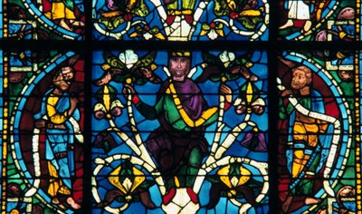 Prophet, Buntglas, Kathedrale von Chartres, Frankreich, 1145-1155 von Unbekannt