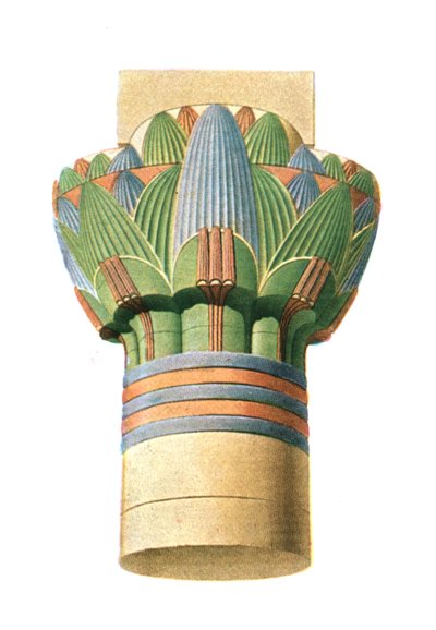 Ptolemäische Kapitelle, Edfu, Ägypten, 1928 von Unbekannt