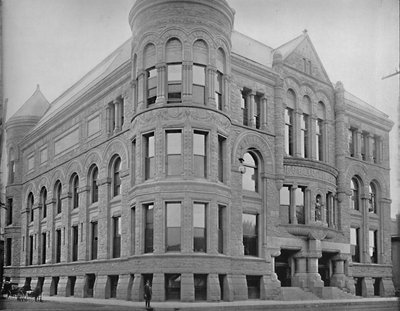 Öffentliches Bibliotheksgebäude, Minneapolis, Minnesota, ca. 1897 von Unbekannt