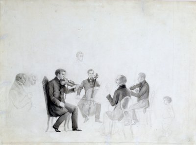 Quartett, 1840er von Unbekannt