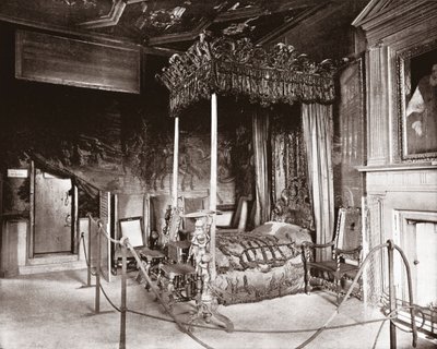 Schlafzimmer von Königin Maria im Holyroodhouse, Edinburgh, Schottland, 1894 von Unbekannt