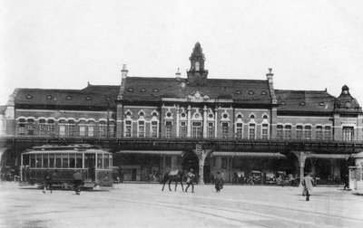 Bahnhof von Yokohama, Japan, 20. Jahrhundert von Unbekannt