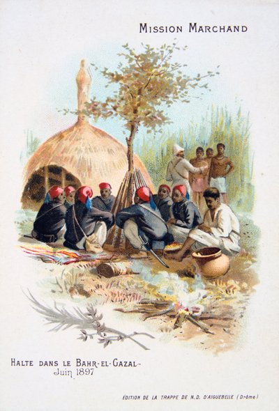 Rast in Bahr-el-Ghazal, Juni 1897 von Unbekannt