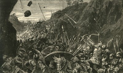 Rückzug der Athener aus Syrakus, 1890 von Unbekannt