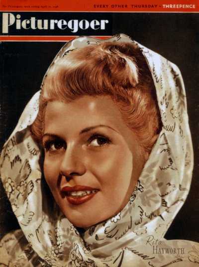 Rita Hayworth, amerikanische Schauspielerin, 1948 von Unbekannt