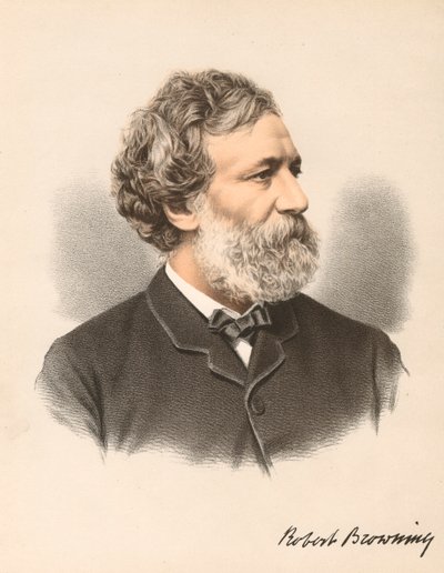 Robert Browning, englischer Dichter und Dramatiker, ca. 1880 von Unbekannt