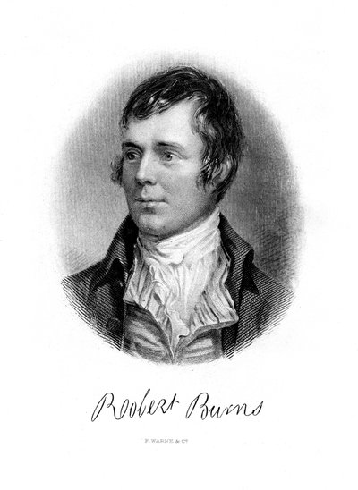 Robert Burns, schottischer Dichter, 19. Jahrhundert von Unbekannt