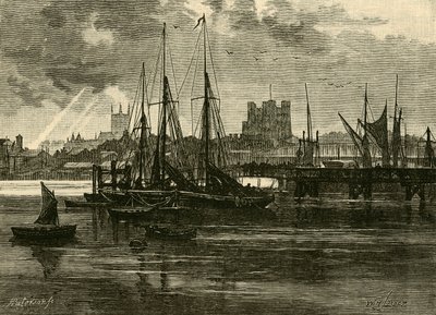 Rochester, von der Medway, 1898 von Unbekannt