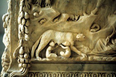 Romulus und Remus, gesäugt von der Wölfin von Unbekannt