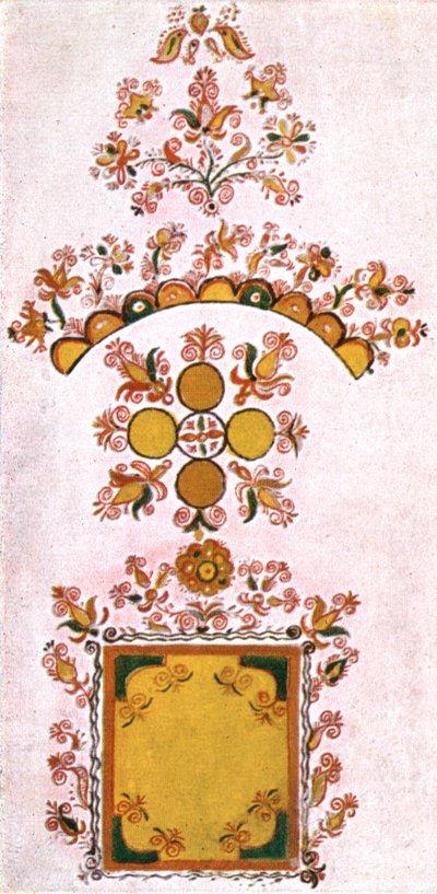 Raummalerei, Mähren, Tschechoslowakei, 1928 von Unbekannt