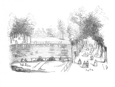 Rosamonds Teich im Jahr 1740, um 1870 von Unbekannt