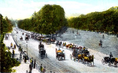 Rotten Row, Hyde Park, London, 20. Jahrhundert von Unbekannt