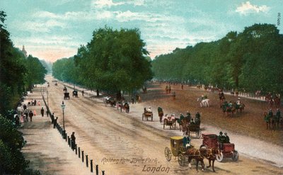 Rotten Row, Hyde Park, London, ca. 1910 von Unbekannt
