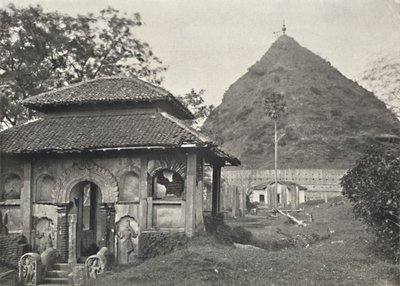 Ruwanwali Dagoba in Anuradhapura. Ostseite, 1926 von Unbekannt