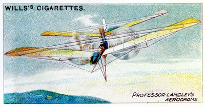 SP Langleys dampfbetriebenes Modellflugzeug Aerodrome, ca. 1896 von Unbekannt