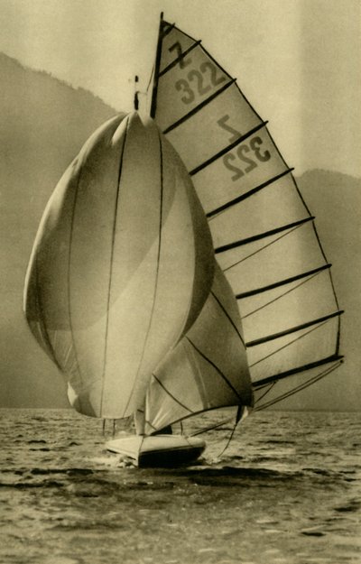 Segeln auf dem Attersee, Oberösterreich, um 1935 von Unbekannt