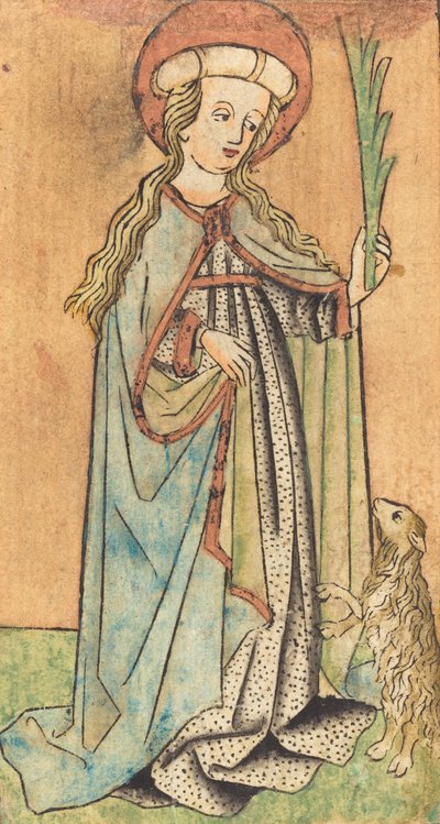 Heilige Agnes, um 1450 von Unbekannt