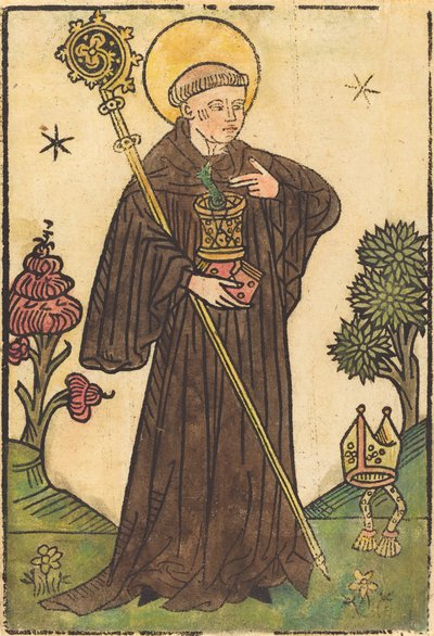 Heiliger Benedikt, 1450-1470 von Unbekannt